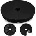 Rhino BaseMate Round Fillable Parasol Base | Patio Umbrella Base for up to 100 kg | Outdoor Umbrella Base for Cantilever Offset Umbrellas | 4-Part, 900D Heavy-Duty, All-Weather Umbrella Stand