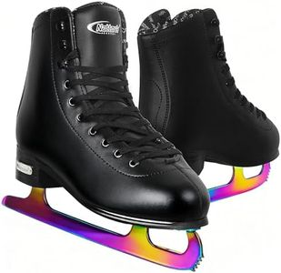 Nattork Color Plated Figure Skates for Boys and Girls Excellence Stainless Steel Blades Ice Figure Skating with Enhanced Support Strength Performance and Ultimate Comfort