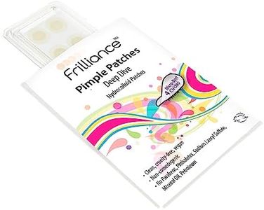 Frilliance Microdart Hydrocolloid Acne Pimple Patches for Zits and Blemishes (4 count) Spot Treatment Stickers for Face & Skin, Vegan and Cruelty Free (Deep Dive Micro Darts)