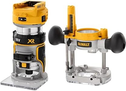 DeWalt 18V XR Li-Ion Brushless 8 mm Router with Plunge Base