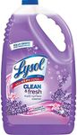 Lysol Multi-Surface Cleaner, Sanitizing and Disinfecting Pour, to Clean and Deodorize, Lavender and Orchard Essence, 144oz (Pack of 1)