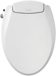 Brondell Bidet Toilet Seat Non-Electric Swash Ecoseat, Fits Elongated Toilets, White - Dual Nozzle System, Ambient Water Temperature - Bidet with Easy Installation