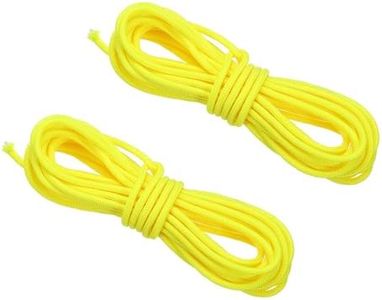 PATIKIL Archery D Loop Rope 10 FT, 2 Pack Bow D Loop String Release Material Nock Wire Nocking Loop Buckle Ring for Compound Bowstring, Yellow
