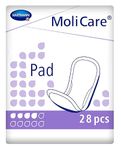 MoliCare Pad, Incontinence Pad for Women and Men with Bladder Weakness, 4 Drops, Pack of 28