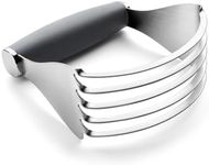 Spring Chef XL Stainless Steel Pastry Cutter Tool for Baking - Heavy Duty Dough Blender - Butter & Dough Cutter Tool with Sharp Blades - Pastry Blender for Easy Mixing - Dishwasher Safe - Gray