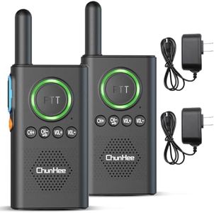 ChunHee Wireless Intercom for Home - Caregiver Pager Intercom for Elderly with Emergency SOS Alarm, 1.5 Miles Long Range for Office Business Room to Room Communication Systems, 4 Pack