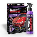 SHINE ARMOR Fortify Quick Coat High Performance Ceramic Coating, Car Wax Spray, Hydrophobic Top Coat Polish and Polymer Paint Sealant Protection for Vehicle Leather Seat, Tires, Bumpers, Rims Made in USA