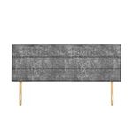 SANA SLEEP Dublin Plush Velvet HeadBoard - Luxury 20" Upholstered Design for Divan Beds - Multiple Fabric Options for Bedroom and Hotel Furniture - 5FT King Size - Silver