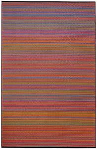 Melange Plastic mats Rugs Reversible and Recycled for Home, Patio, Backyard, Deck, Picnic, Beach, Trailer, Camping (Multi, 90cm x 179cm)