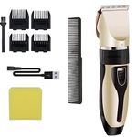 DPISZONE Pet Hair Trimmer Dogs & Cats Grooming Machine Wireless Dog Grooming Clippers Kit Professional for Thick Hair with 4 Comb Low Noise Low Vibration Cordless Trimmer Silent (Pet Trimmer)