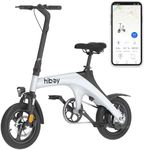 Hiboy C1 Electric Bike for Adults, 32KM/H 70KM Range (PAS) Foldable Ebike, 500W Peak Motor, 36V 7.8Ah Removable Battery, 14" Tire Electric Bicycle UL 2849 Certified, White