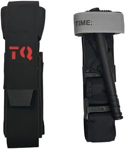 Rescue Essentials CAT GEN7 Tourniquet with Universal Tourniquet Holder Gen2, 7" x 2" x 2", Black with Black Tab — Belt/Vest Mount Trauma/Tactical Medical Kit, 1-Pack (TQ Plus Holder)