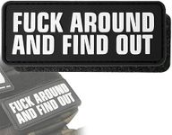 OCQOTAT Fuck Around and Find Out Funny PVC Morale Patch -Protected by F Around and Find Out Tactical Patches for Backpacks Cap Jackets Dog Harness Vest Security Patch Biker Patches with Hook and Loop