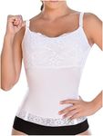 M&D BL0238 Shapewear Tank Top Women's Camisole | Top de Mujer Moldeador White