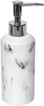 Marble Effect Bath Hand Soap Dispenser or Lotion Dispenser 10 FL OZ