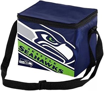 NFL Forever Collectibles: Big Logo 12 Pack Sized Insulated Lunch Cooler, Seattle Seahawks, One Size