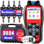 Autel MaxiTPMS TS508WF KIT, 300$ 8PCS 315+433MHz MX-Sensors + 4PCS Metal Valves, 2024 Newer WiFi Ver. of TS508 TS501 TS601 TS408S, TPMS Programming Relearn Activate Scan tool, Clear DTCs, Free Updates