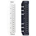 2 Pack A6 6 Holes Page Marker Ruler Plastic Binder Ruler Divider Ruler for Journal Magazine Notebook (BTRuler, A6)