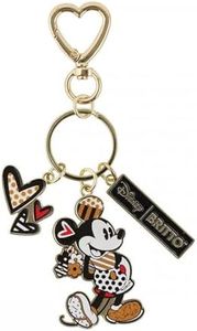 Enesco Disney Britto Midas Mickey Mouse con fiori portachiavi, 14 cm, multicolore, multicolore, 14 cm