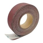 400 Grit Continuous Sandpaper Roll 2.54cm x 8m Emery Cloth Aluminium Oxide Abrasive Sandpaper Roll Drum Sander Sandpaper Rolls for Wood Furniture Finishing Metal Sanding Automotive Polishing