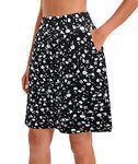 Women's Tennis Skirts with Pockets Shorts High Waisted Knee Length Skirt Athletic Golf Skorts