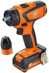 Fein ASCM 12 QC 4-Speed Cordless Drill/Driver - Ideal for Drilling and Tapping up to 3/8 Inch - 12 Volts, 3 Ah Battery Capacity, 400/700/1400/2500 RPM No Load Speed - 71161061090