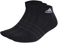 adidas Performance Cushioned Sportswear Ankle Socks 3 Pairs, Black, M