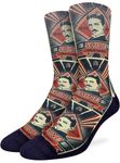 Good Luck Sock Men's Nikola Tesla, King of Lightning Socks, Adult