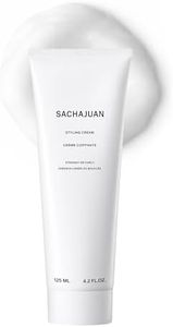 SACHAJUAN Styling Cream | Medium Hold for Curly & Straight Hair | Heat Protection with Ocean Silk Technology | Adds Density, Shine & Definition for Smooth or Textured Styles | Paraben-Free | 4.2 oz