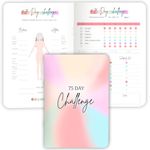 75 Day Challenge Tracker Notebook A5 | Colourful 75 Day Fitness & Habit Journal with Measurement Pages, Weekly Goal & Habit Tracker, Meal Planner, Bonus Pull-Out Poster, 120gsm Paper