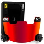 Nxtrnd VZR1 Football Visor, Flat Lens Technology, Fits Adult & Youth Football Helmets (Red)