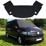 SWEWARM Front Windscreen Cover for VW T5/T5.1-600D Oxford Cloth Windshield Coating 100% Blackout, Waterproof Dustproof Anti-UV