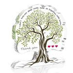 ZEEYUAN Gift for Women Tree of Life Acrylic Plaque Thank you Gift Birthday Gifts for Wife Unique Present for Mom, Sister and Girlfriend