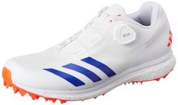 Adidas Mens 22YDS Boost FTWWHT/LUCBLU/Solred Cricket Shoe 12 UK (IG6751)