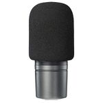 SUNMON AT2020 Microphone Foam Windscreen Cover, Mic Pop Filter Mask Shield Suitable for Audio Technica AT2020, AT2020V (Black)