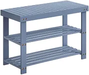 SONGMICS Shoe Rack Bench, 3-Tier Ba