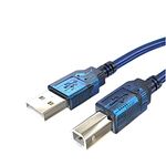 DHERIGTECH 3 METER USB DATA CABLE LEAD FOR BROTHER DCPL3550CDW All-in-One Wireless Laser Colour Printer