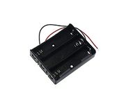 AVS COMPONENTS 3S x 18650 Three Series Lithium Battery Holder - for 12.6V li-ion Plastic case with Lead Wire Hard pin - 1 Pcs Black