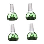 Metier Glass Bowl Accessory Set of 4pcs for Glass Waterpipe Bongos Size 14.4mm Color Green Pack Of 4