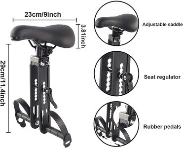 Kids Front Bike Seat for Mountain Bikes – Detachable Child Seat with Handle, Ages 2-5