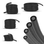 GARDEN SECRETS (4 Sizes) 2-Stroke Garden Power Tools Fuel Line Replacement Kit. Fuel Hose Fuel Tube for String Trimmer Chiansaw Blower Power Tools with Small Engine, Nitro Engine. (Black, 4ft Each)