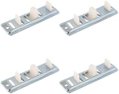 Brixwell 8-209-4 Bypass Floor Guide Adjustable Gray - Pack of 4