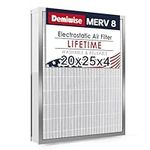 Demiwise 20x25x4 Electrostatic Air Filter, 8 Stage Washable Aluminum AC/HVAC Furnace Filter, Reusable Permanent Air Filter, Lasts a Lifetime, Easy to Install, Healthier Home/Office Environment