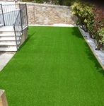 CARPET PLANET High Density Artificial Grass Carpet (Green 3-Tone) Mat For Balcony, Lawn, Door (50 MM,1.25 X 2 FEET)