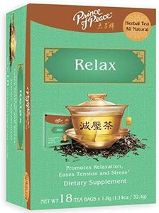 Prince of Peace Relax Tea, 4 Pack - 18 Tea Bags Each – Relaxation Tea Bags – Prince of Peace – Tea for Stress – Chinese Tea – Herbal Relax Tea – Calming Tea from Prince of Peace