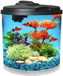 Koller Products AquaView 2-Gallon Aquarium Starter Kit with 7 Colors LED Light and Power Filter, Ideal for a Variety of Tropical Fish