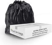 100x Extra Heavy Duty XXL Compactor Sacks - Refuse Sacks | 20kg Capacity- 200 Gauge, 50 Micron Strong Rubbish Dustbin Bags