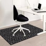 ZOKBOM Office Chair Mat for Hardwood Floor & Tile Floor, Desk Chair Mat 120x90cm for Low Pile Carpet, Rectangle Office Chair Mat for Carpeted Floors, Anti Slip Chair Mat for Home Office