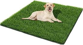 SSRIVER 80x130CM Artificial Grass for Dogs Pee Tray Fake Grass Mat for Professional Dog Training Floor Protection Puppy Potty Trainer Replacement Dog Grass Pad for Indoor and Outdoor