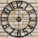 SUKYING Large Outdoor Clock, Silent